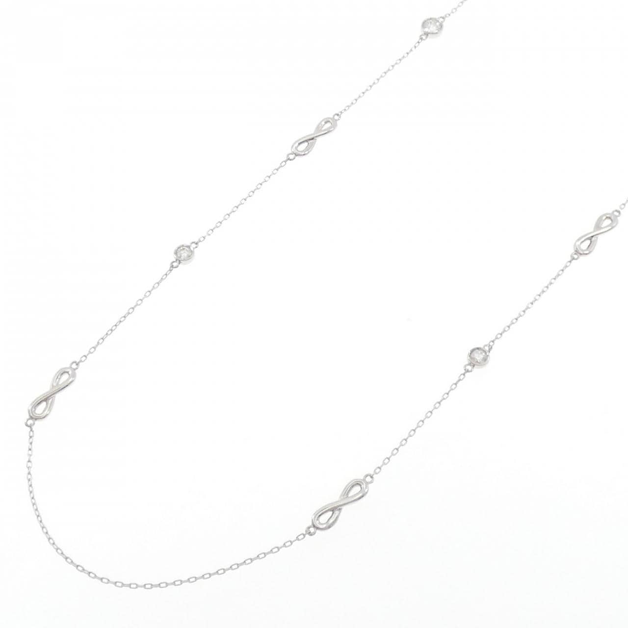 PT950 ダイヤモンド ネックレス 0.84CT