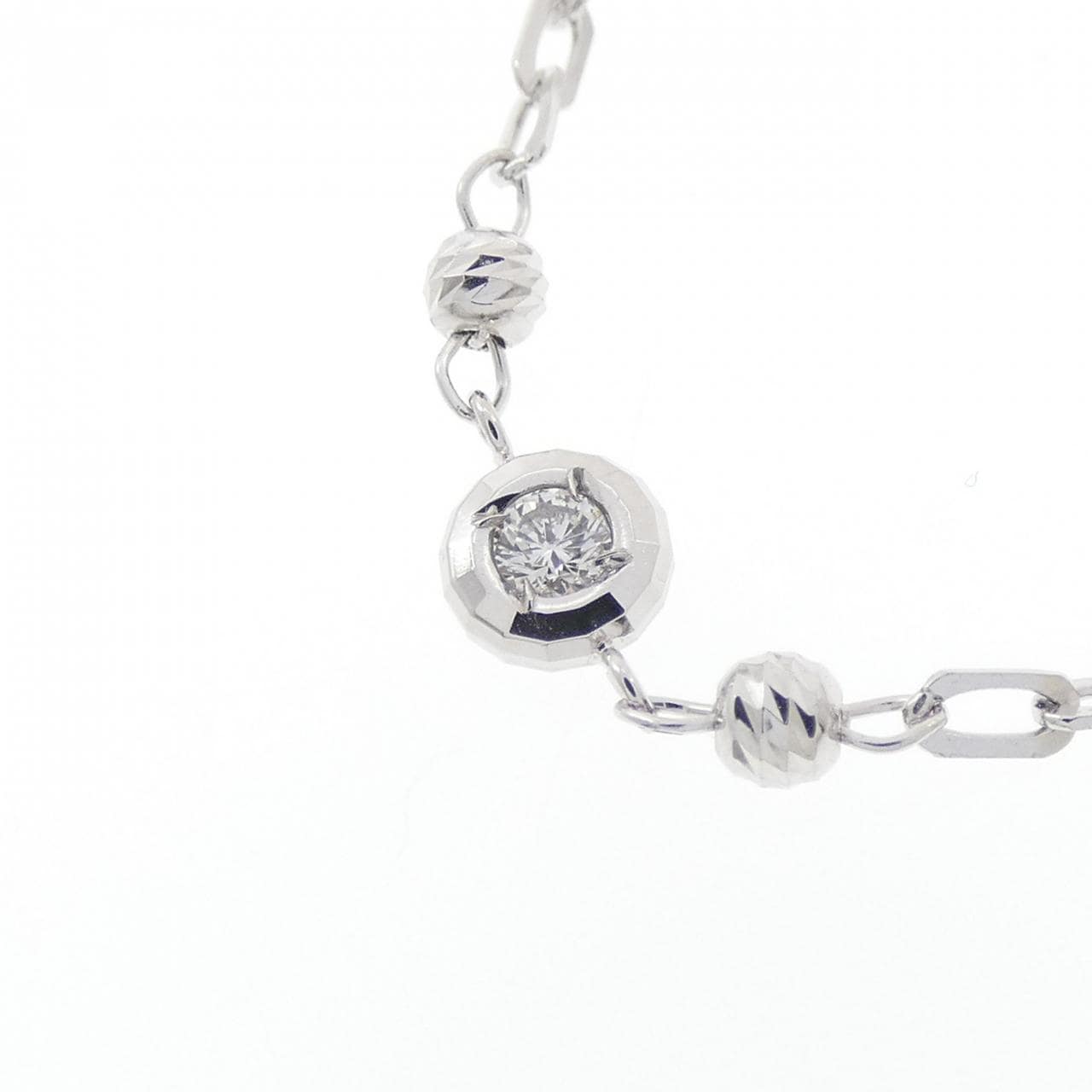 K18WG ダイヤモンド ネックレス 0.30CT