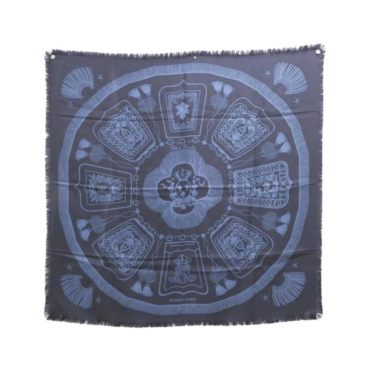 エルメス POSTE ET CAVALERIE カレ アッシュ 271757T スカーフ