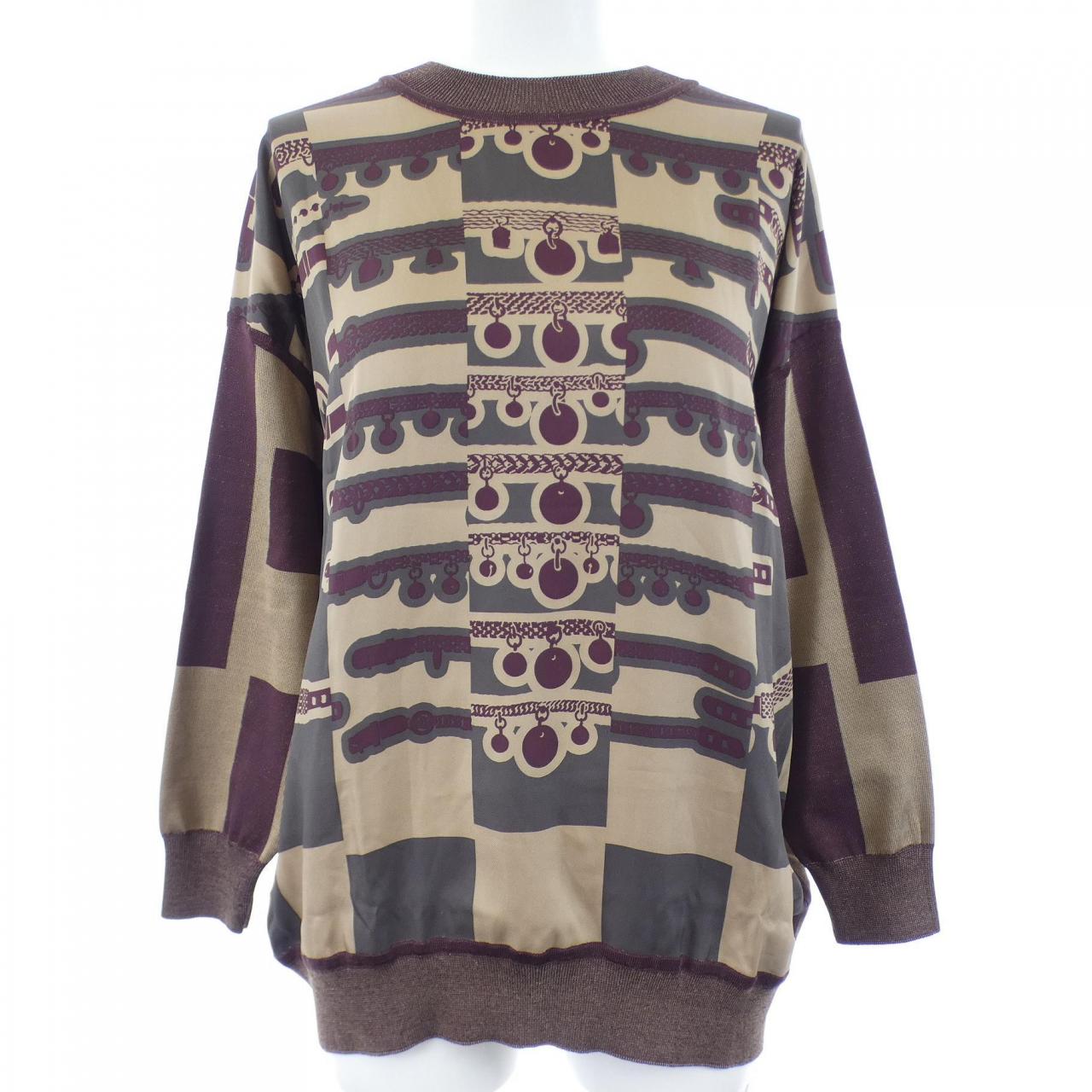 エルメス HERMES LE TRESOR DE MEDOR RAYURE 2H2835D5 ツイルレーヌ トップス