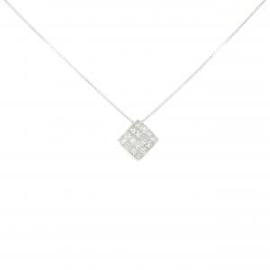 K18WG ダイヤモンド ネックレス 0.35CT