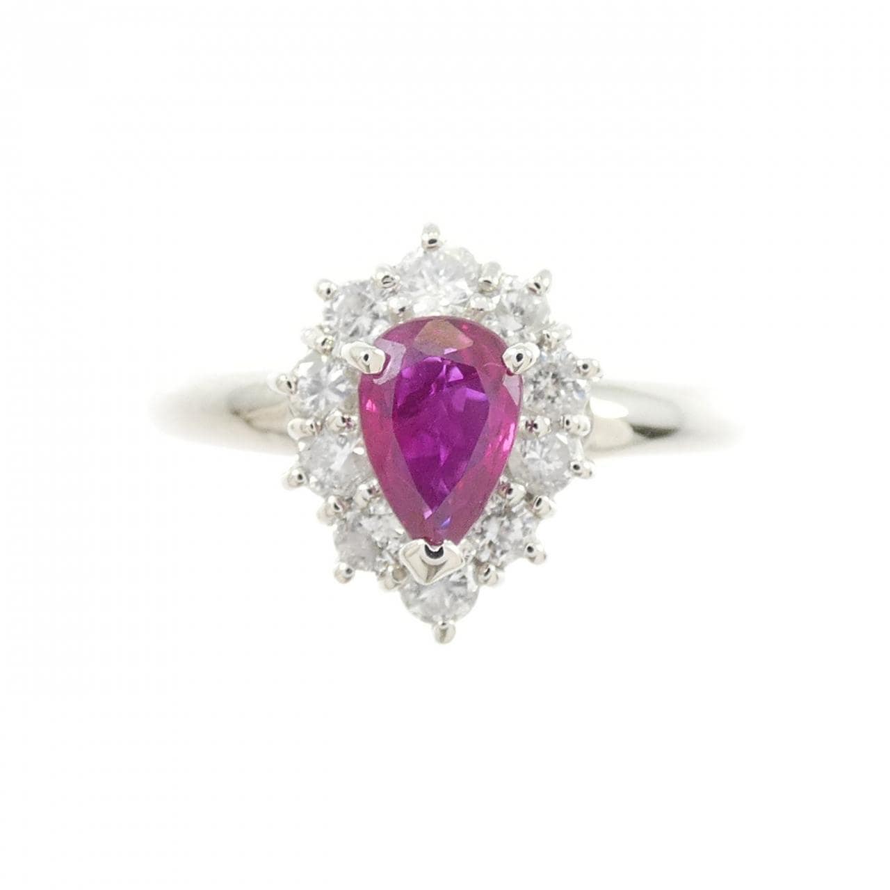 PT900 ルビー リング 0.53CT