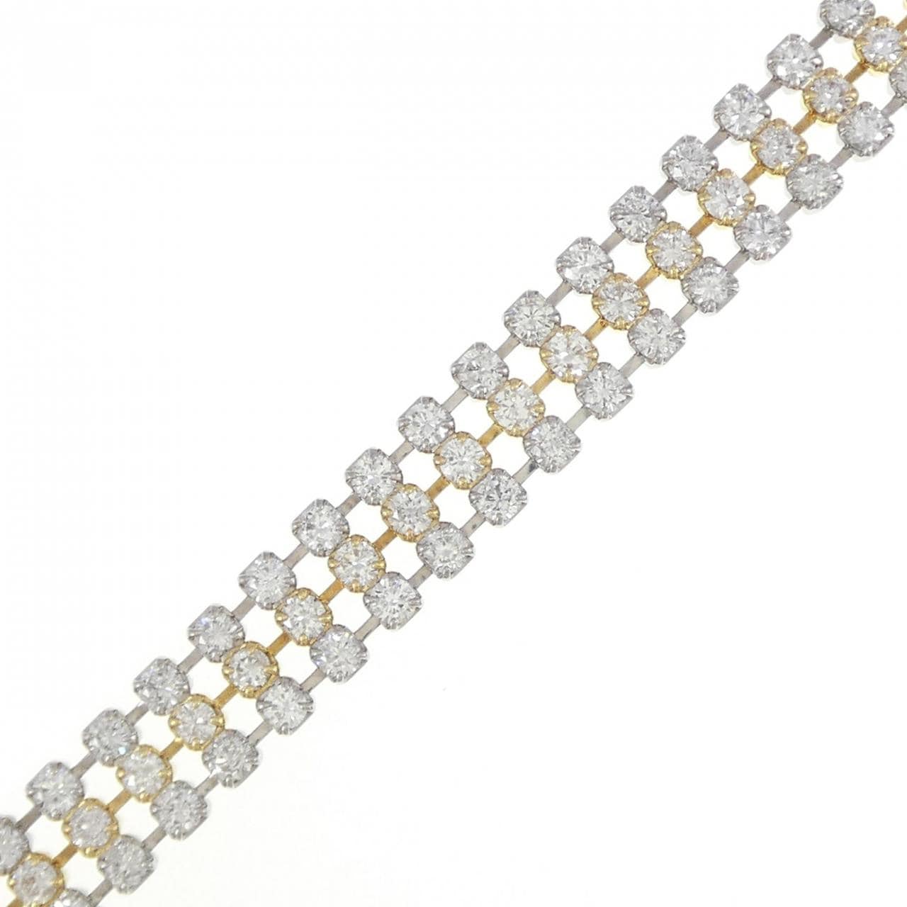 PT/K18YG Diamond Bracelet 4.52CT