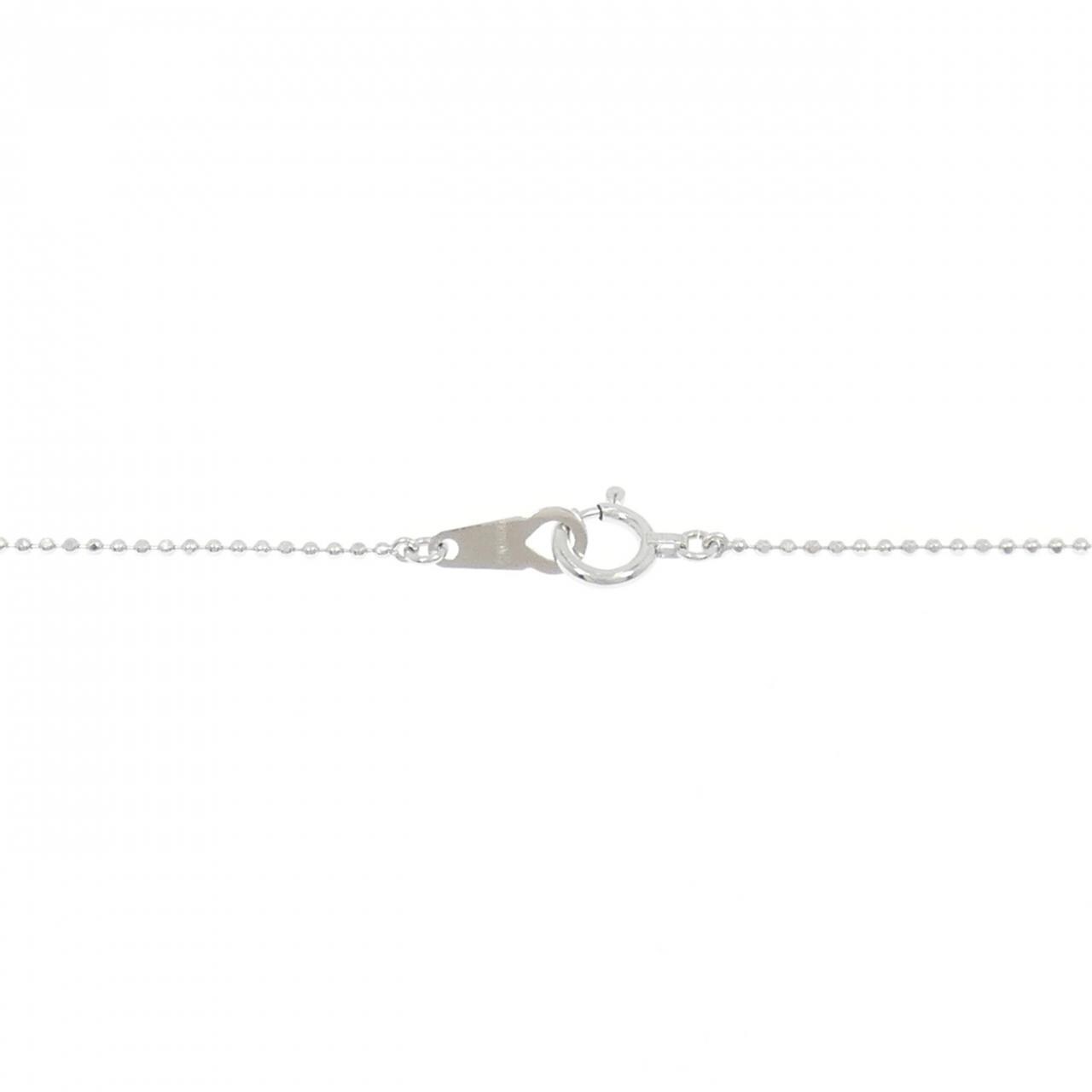 K18WG クロス ダイヤモンド ネックレス 0.60CT
