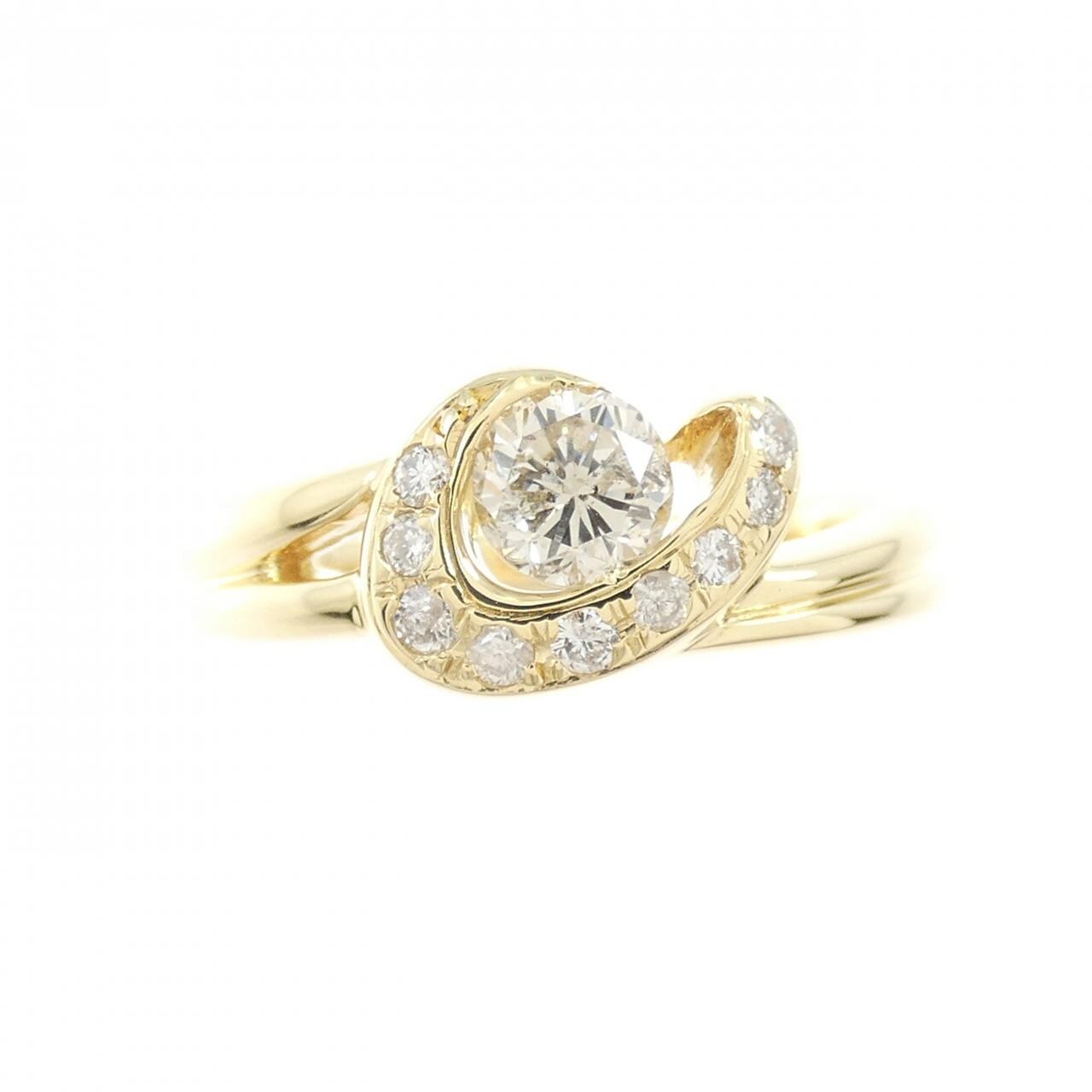 K18YG ダイヤモンド リング 0.50CT