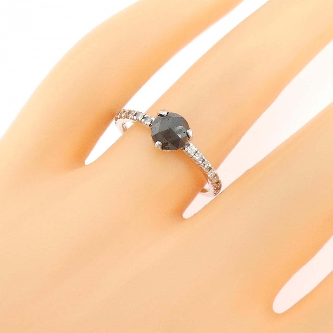 K18WG ダイヤモンド リング 0.90CT