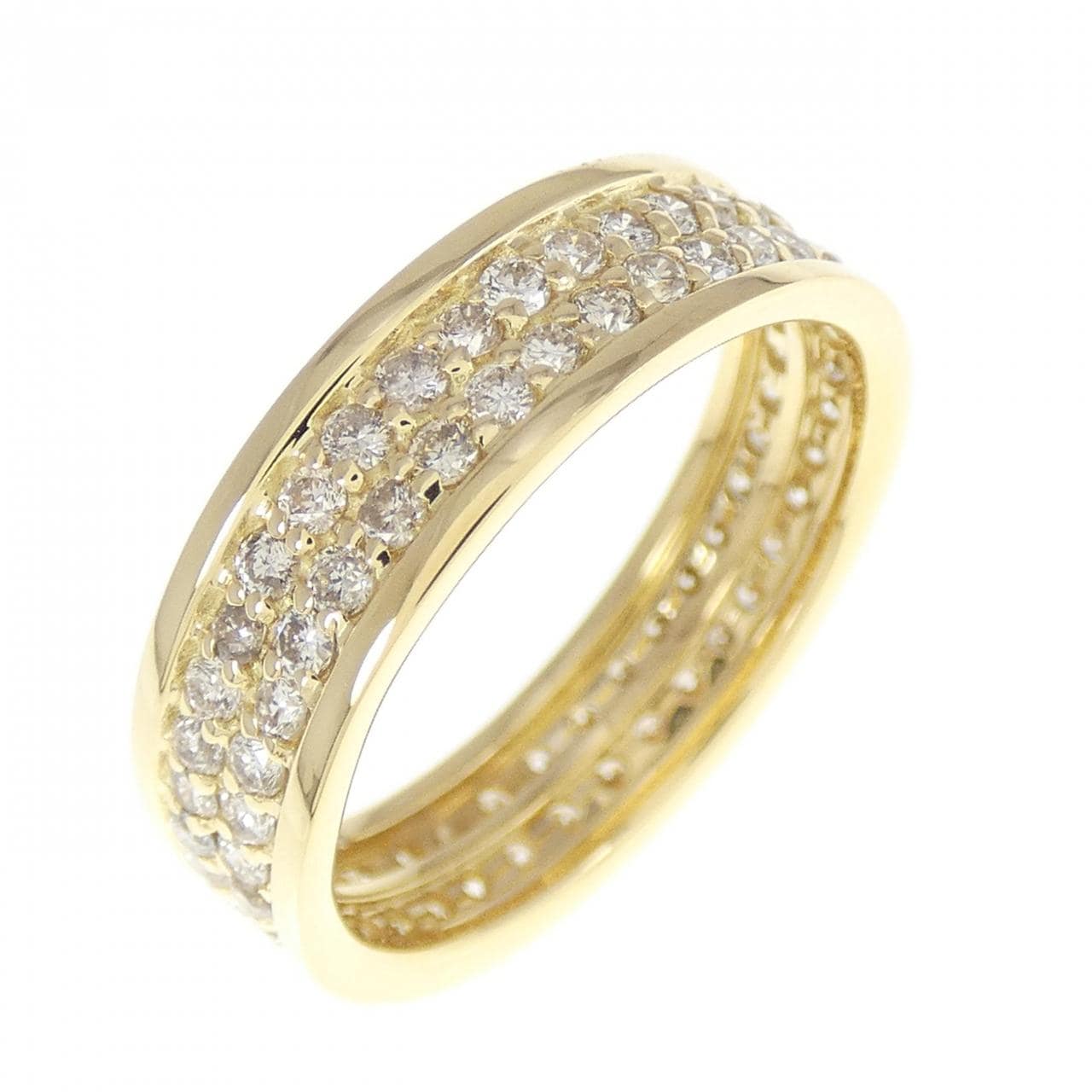 K18YG full eternity Diamond ring 1.00CT