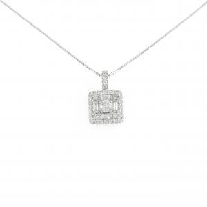 K18WG ダイヤモンド ネックレス 0.35CT