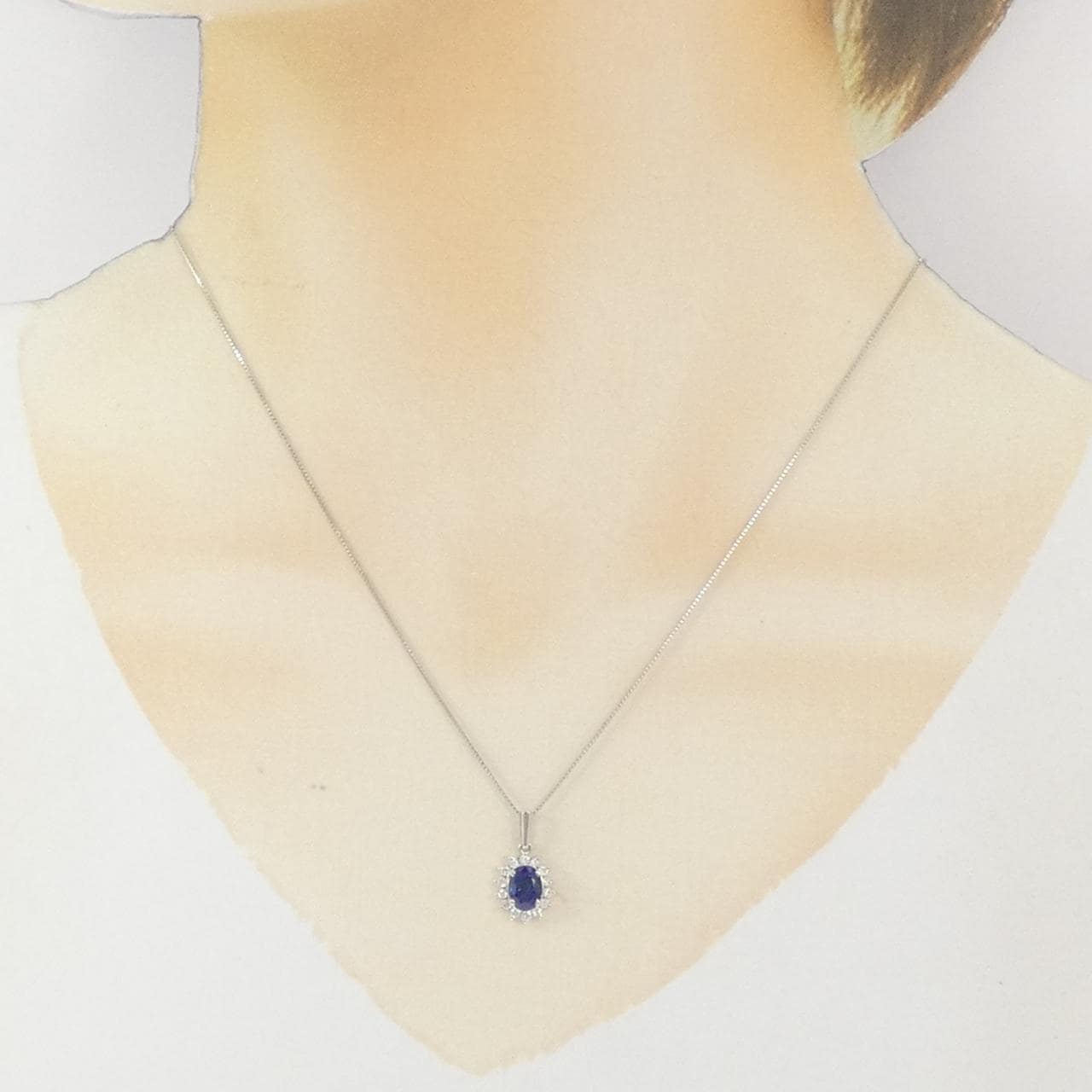 PT900/PT850 サファイヤ ネックレス 1.00CT