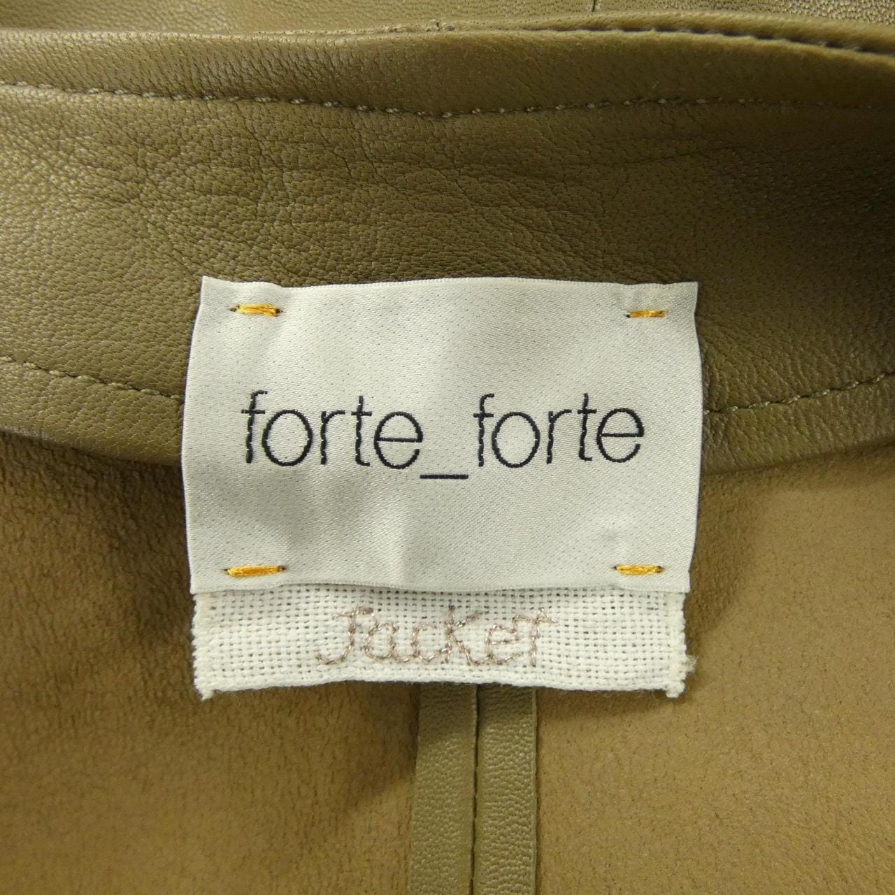 フォルテフォルテ forte-forte レザージャケット
