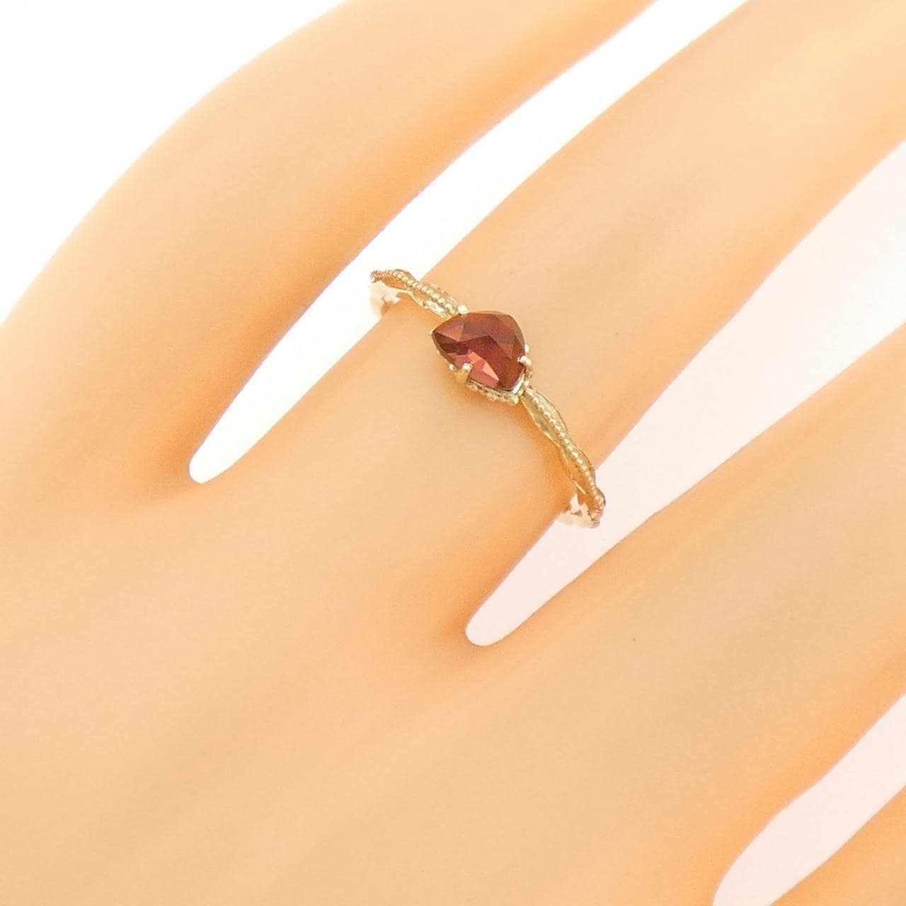 K10YG ガーネット リング