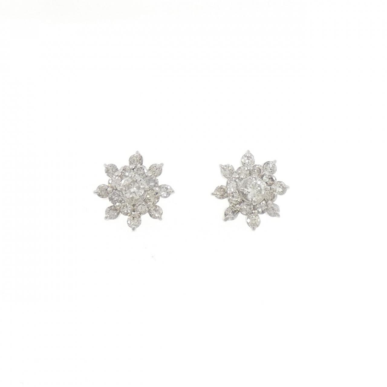 PT ダイヤモンド ピアス 1.0CT