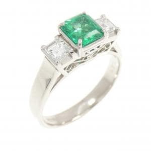 PT900 エメラルド リング 0.71CT