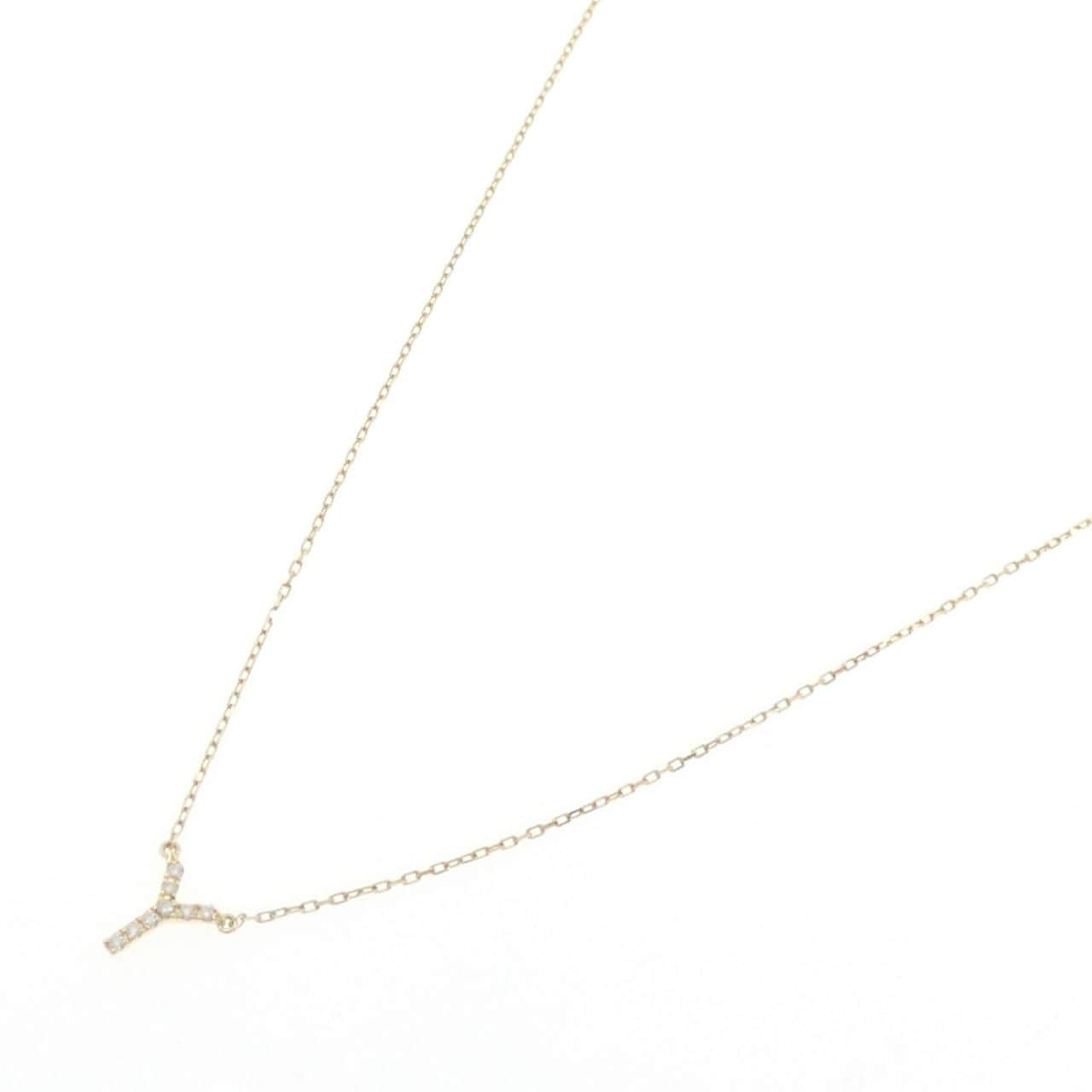 アーカー イニシャル ネックレス 0.03CT