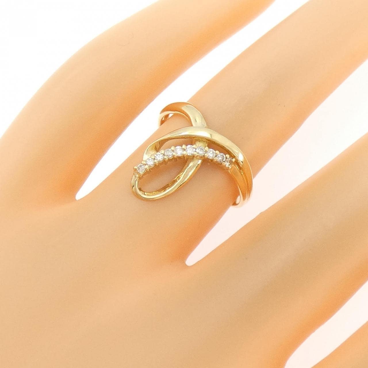 K18YG ダイヤモンド リング 0.10CT