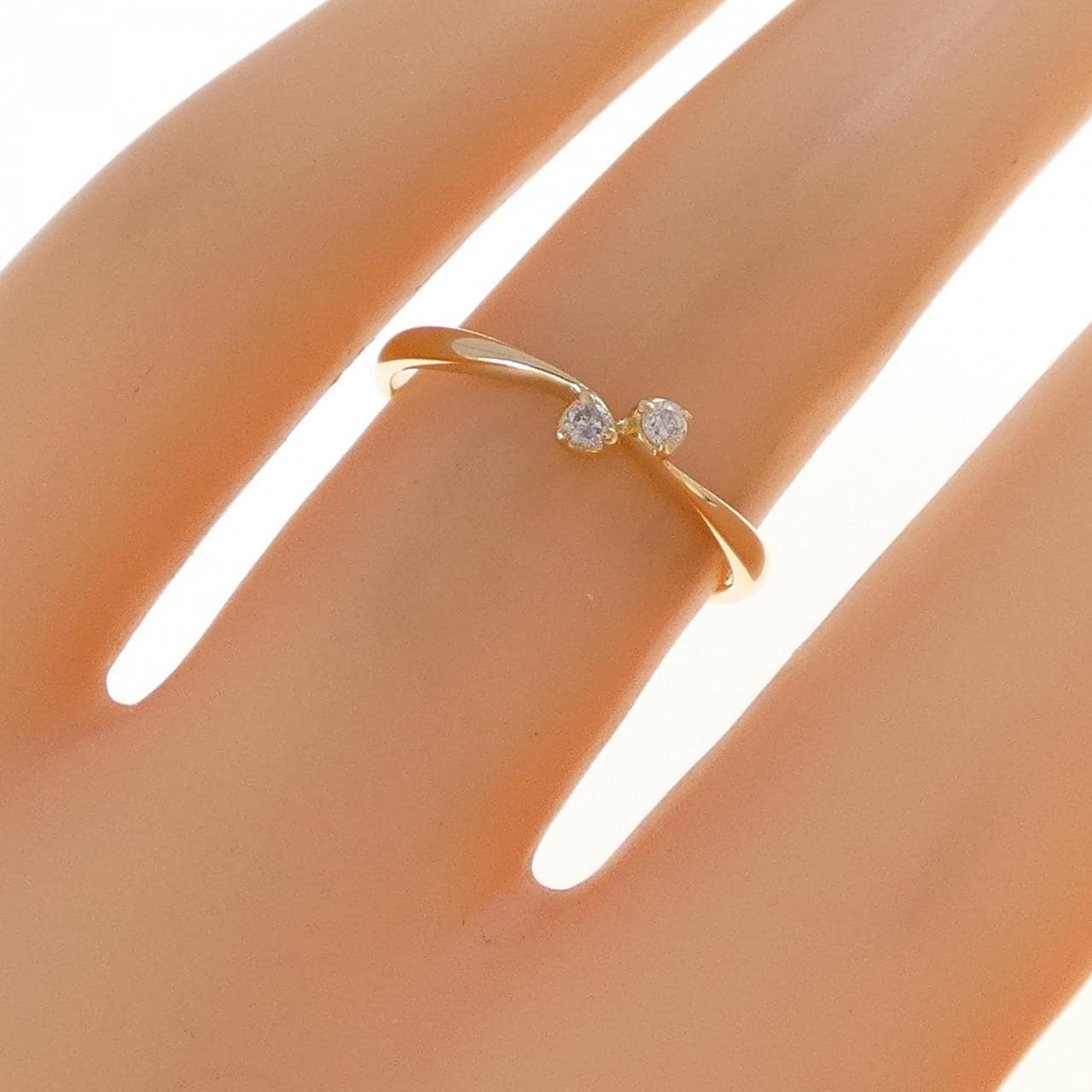 K18YG ダイヤモンド リング