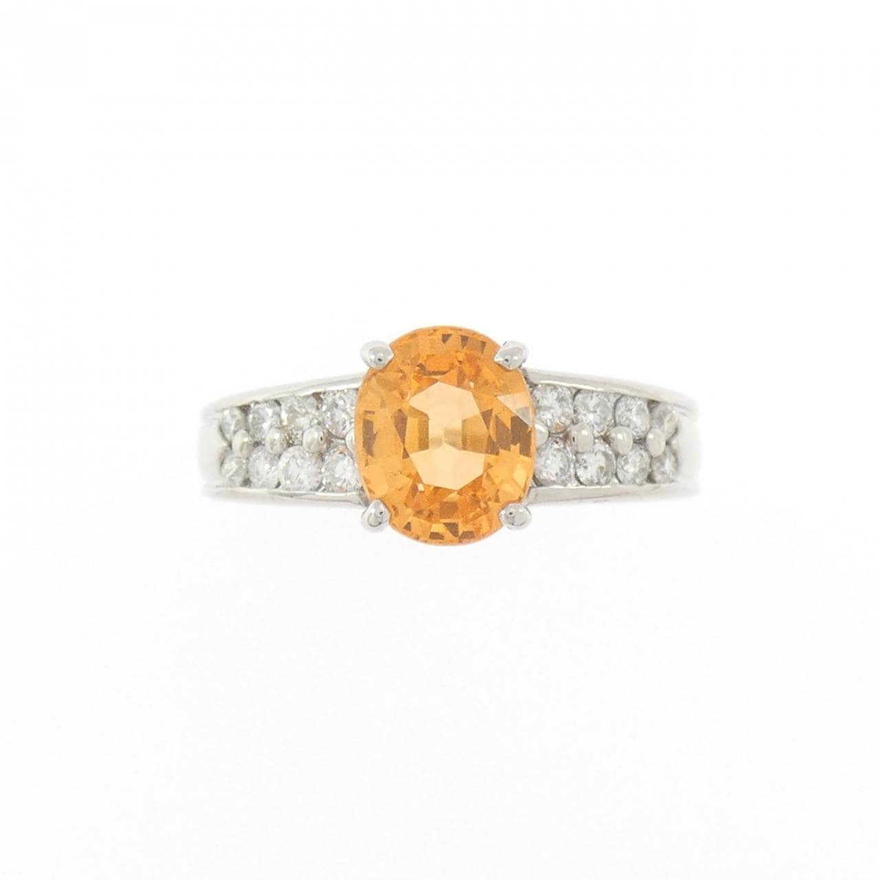 K18WG ガーネット リング 1.89CT