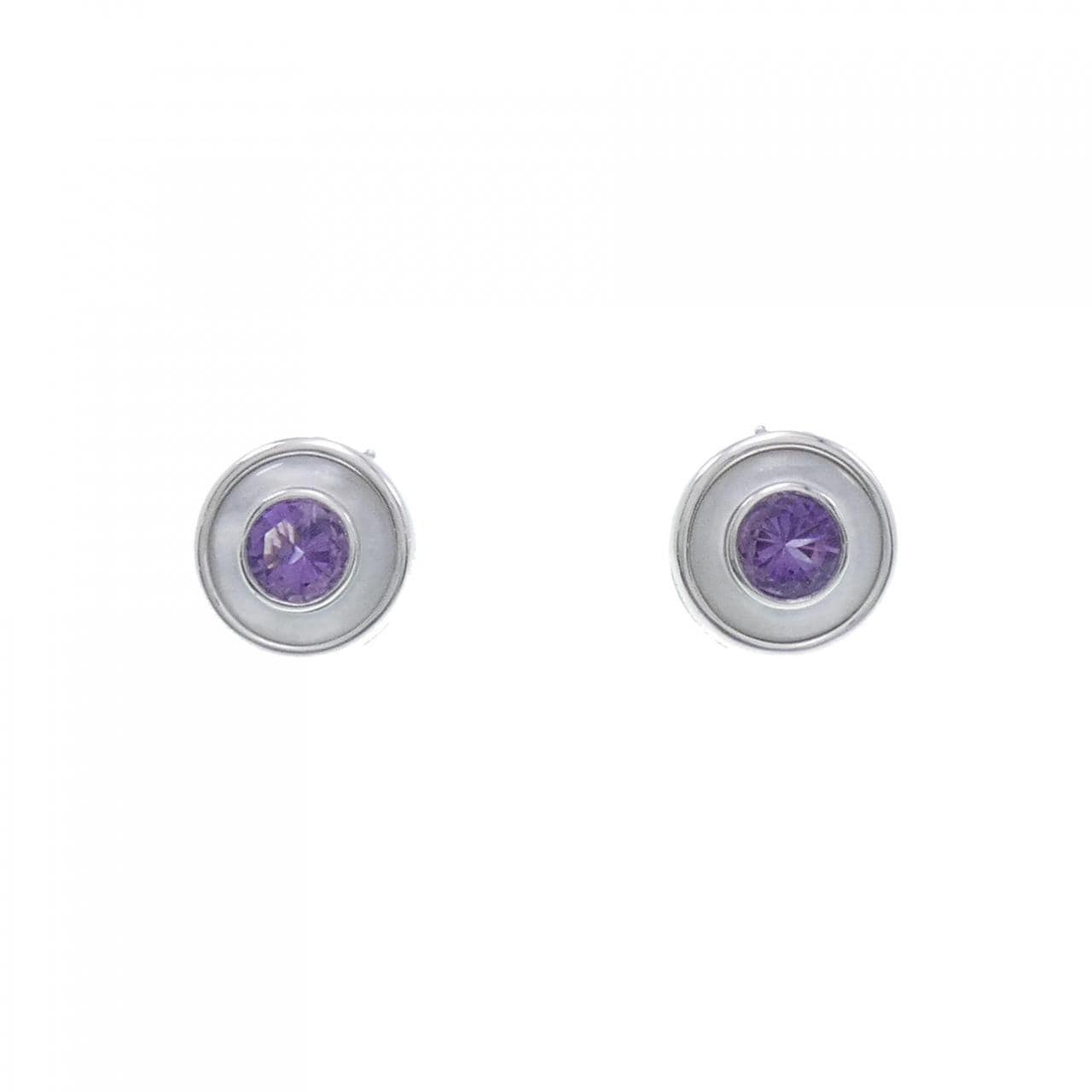 MAUBOUSSIN紫水晶耳夹