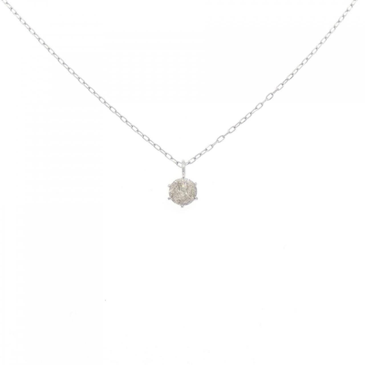 PT900/PT850 ソリティア ダイヤモンド ネックレス 0.45CT
