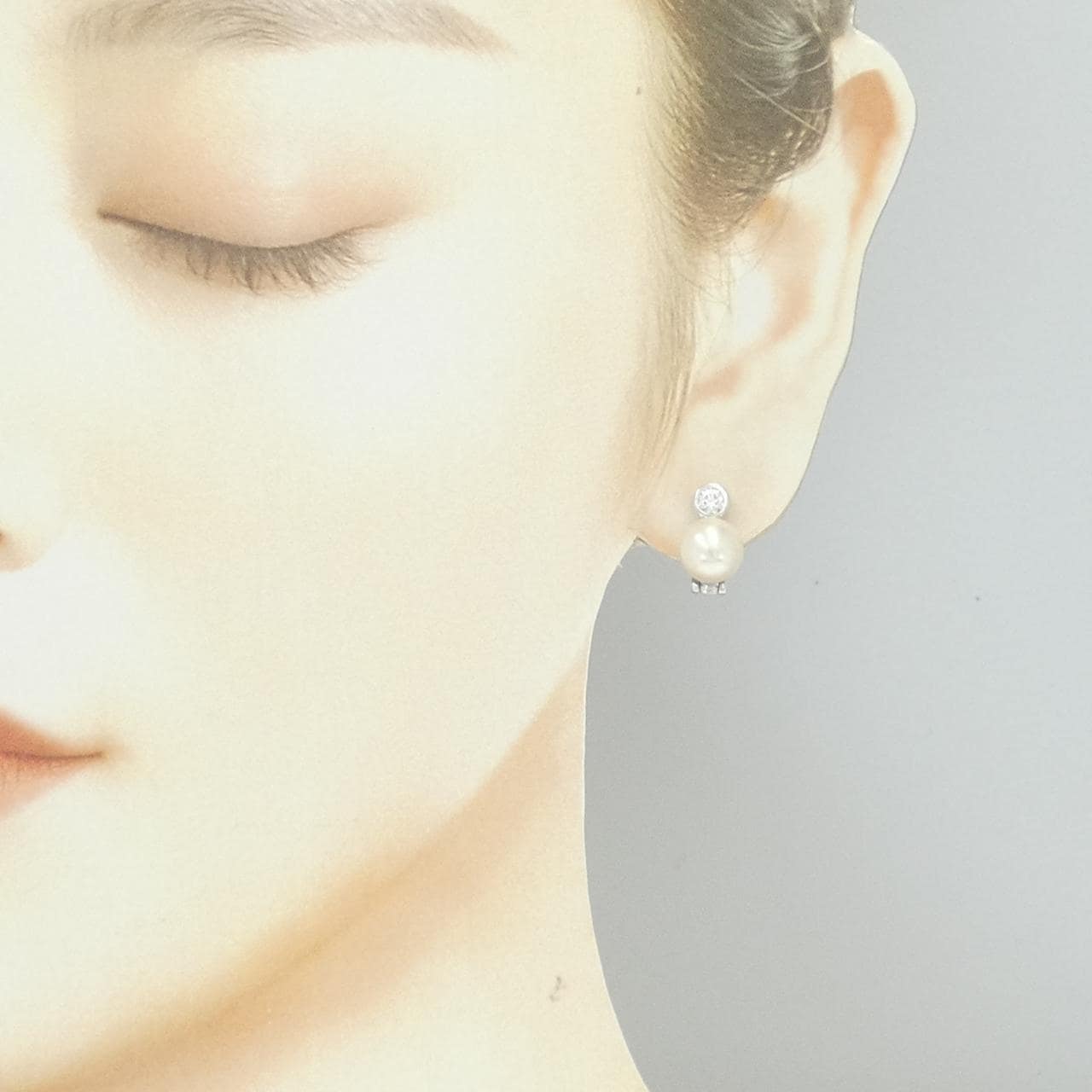 ブルガリ アコヤパール ピアス 7.9mm