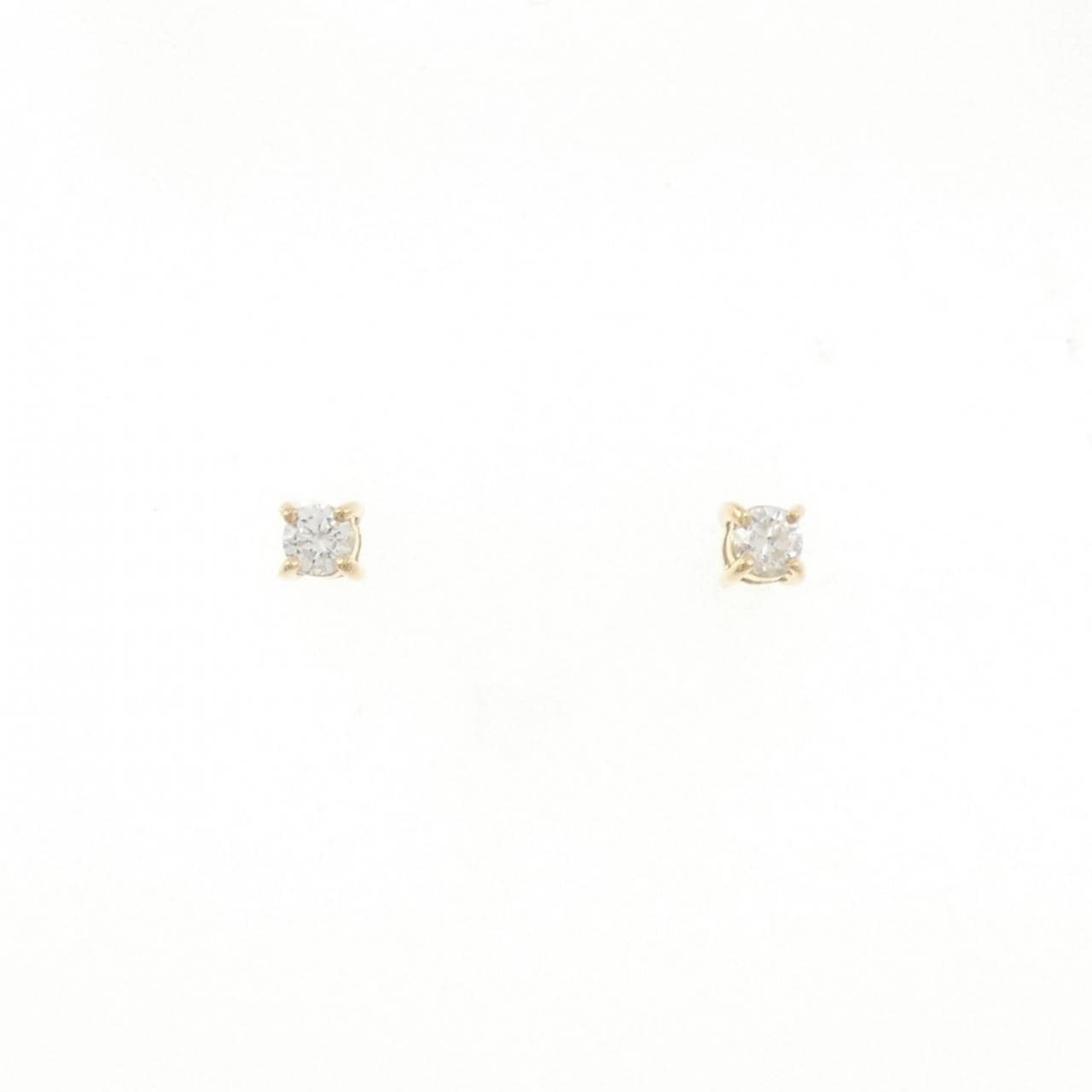 【リメイク】K18YG ダイヤモンド ピアス 0.10CT