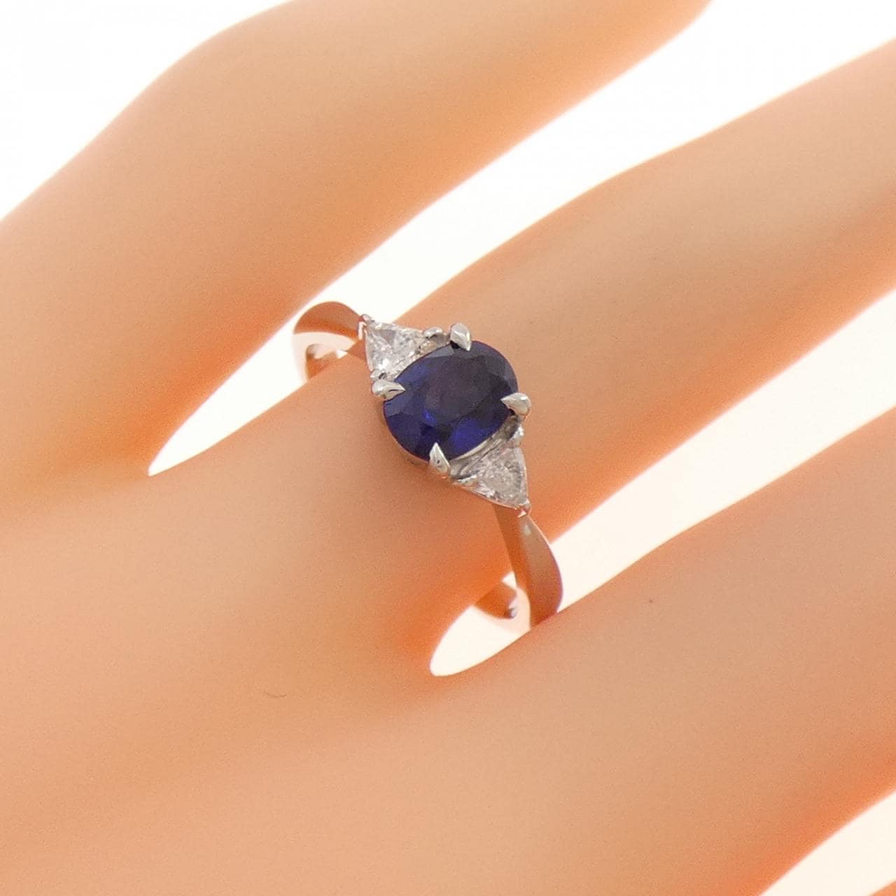 PT900 サファイヤ リング 0.87CT