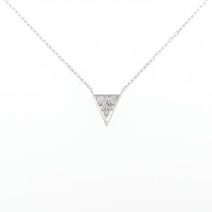 K18WG ダイヤモンド ネックレス 0.09CT
