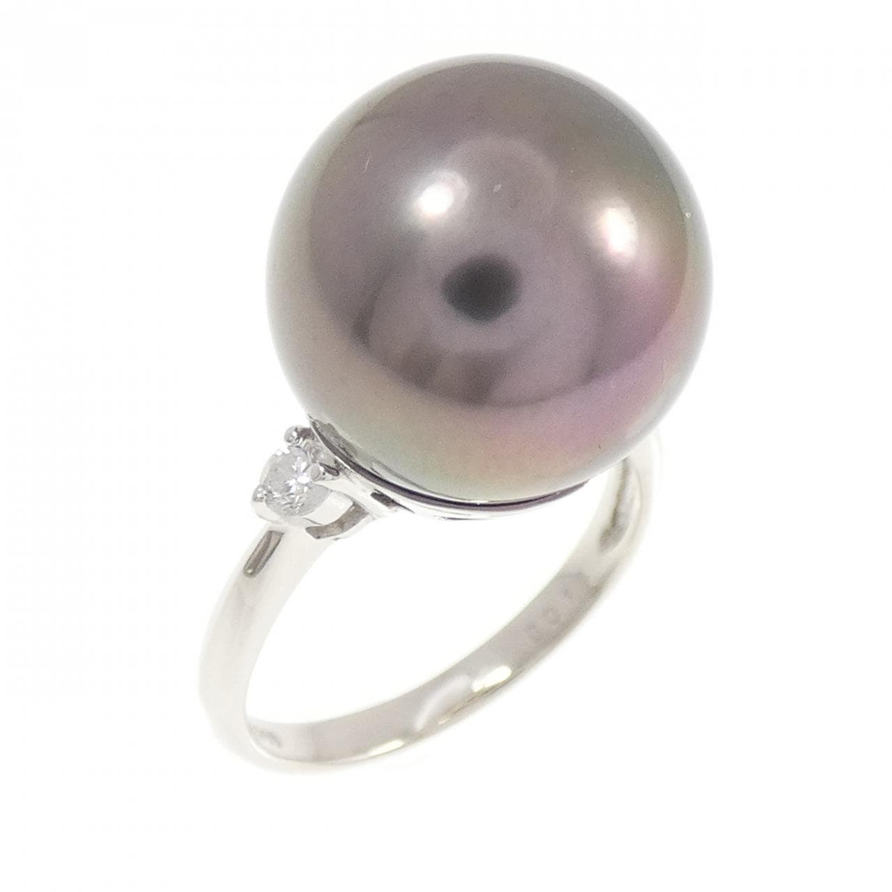 PT900 黒蝶パール リング 14.0mm