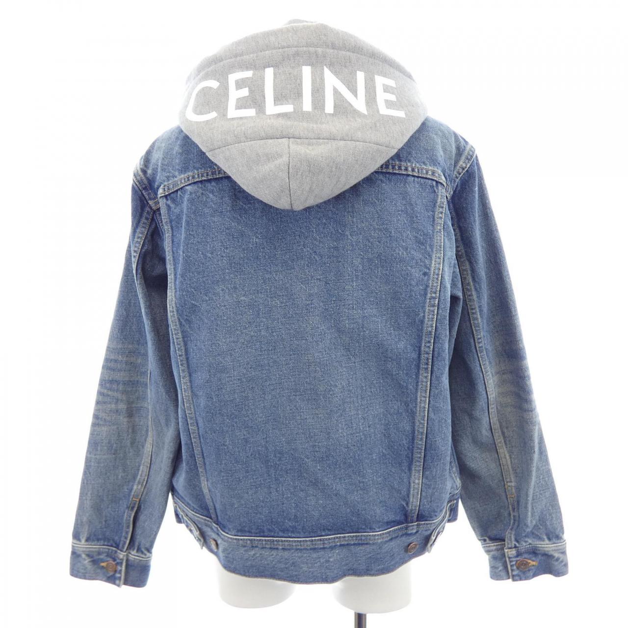 セリーヌ CELINE フード付きトラッカージャケット 2Q374930F デニムジャケット