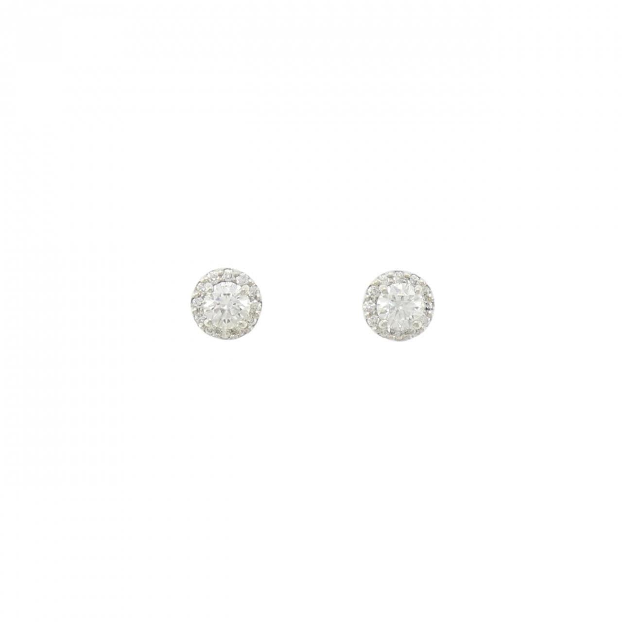 [再加工款] PT900/ST钻石耳环 0.206CT 0.219CT E SI1 EX