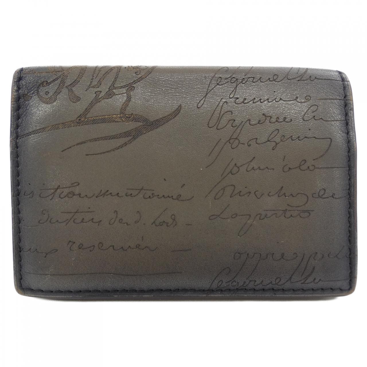 ベルルッティ Berluti インブイアスクリットレザーカードホルダー CARD CASE
