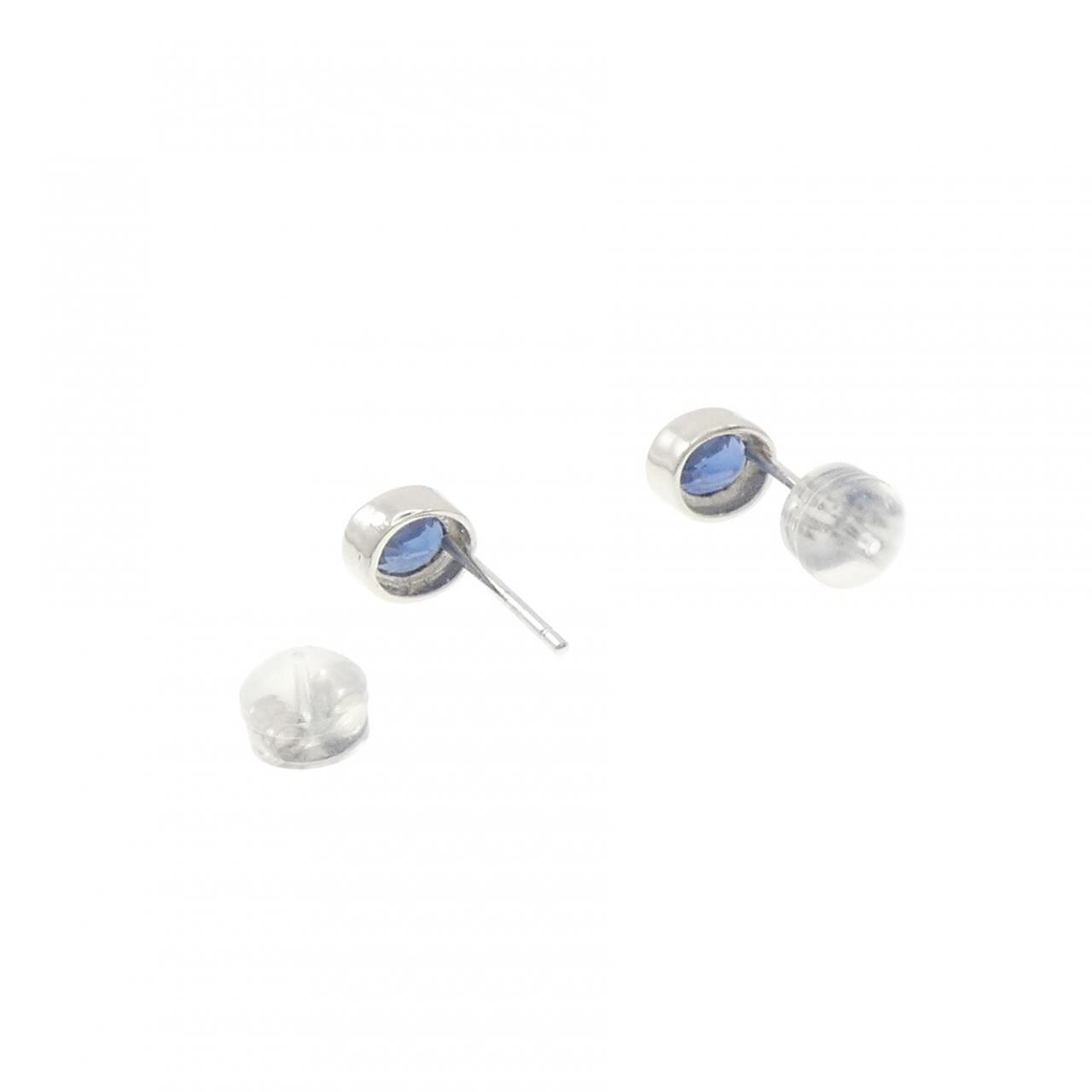 PT900 サファイヤ ピアス 1.14CT