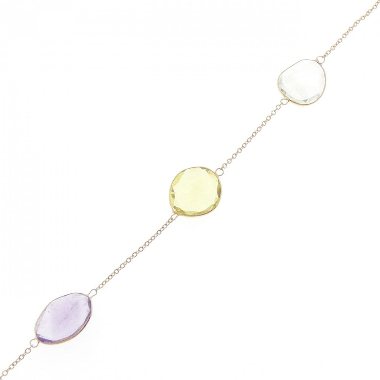 K18YG カラーストーン ブレスレット