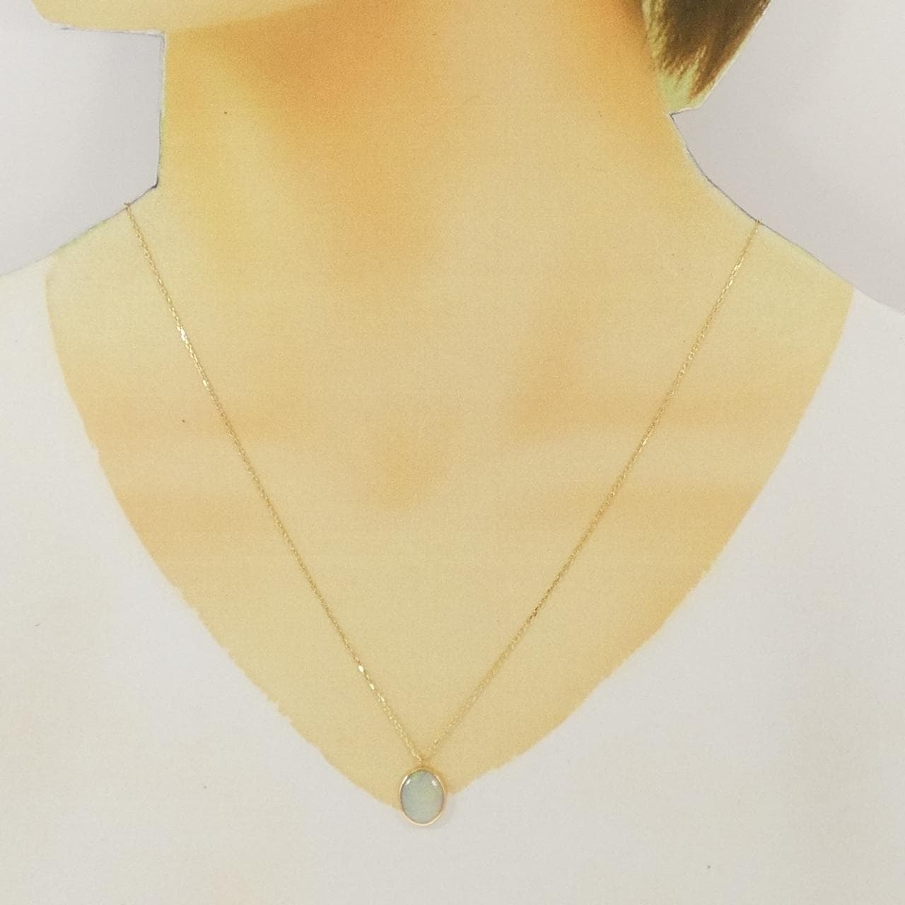 K18YG OPAL necklace