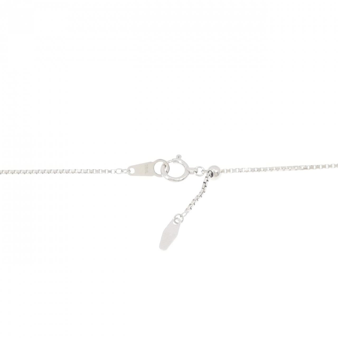K18WG クロス ダイヤモンド ネックレス 0.92CT