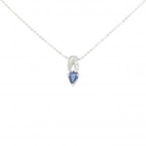 K18WG サファイヤ ネックレス