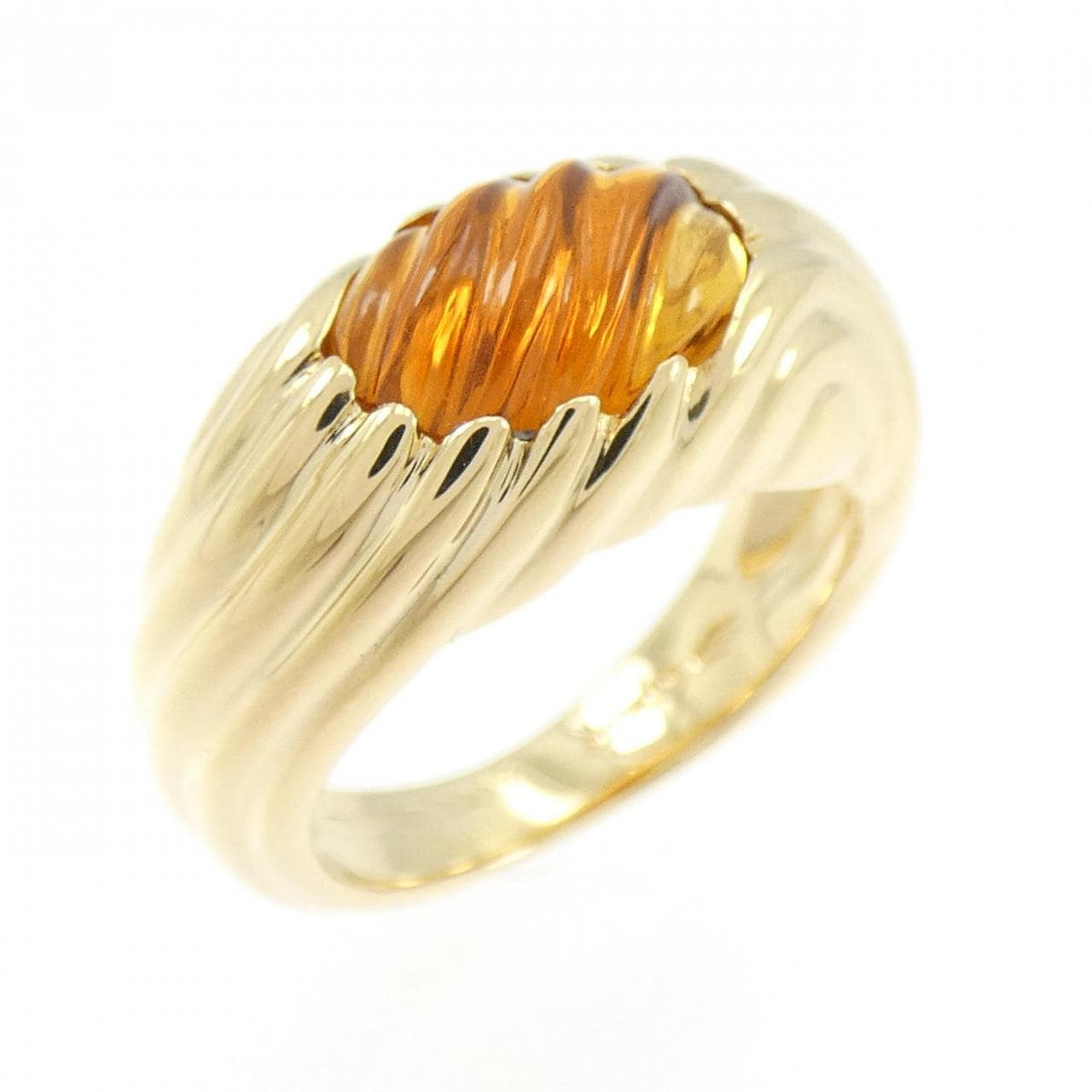 ブシュロン シトリン リング