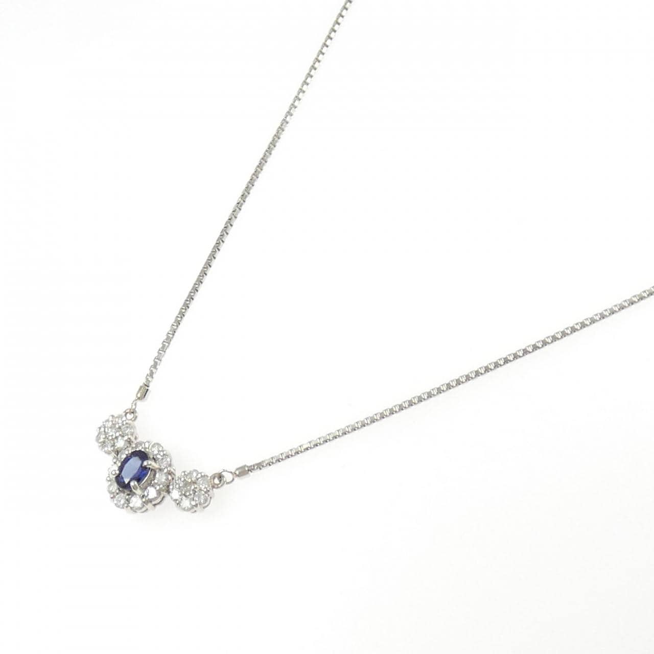 PT900/PT850 サファイヤ ネックレス 0.43CT