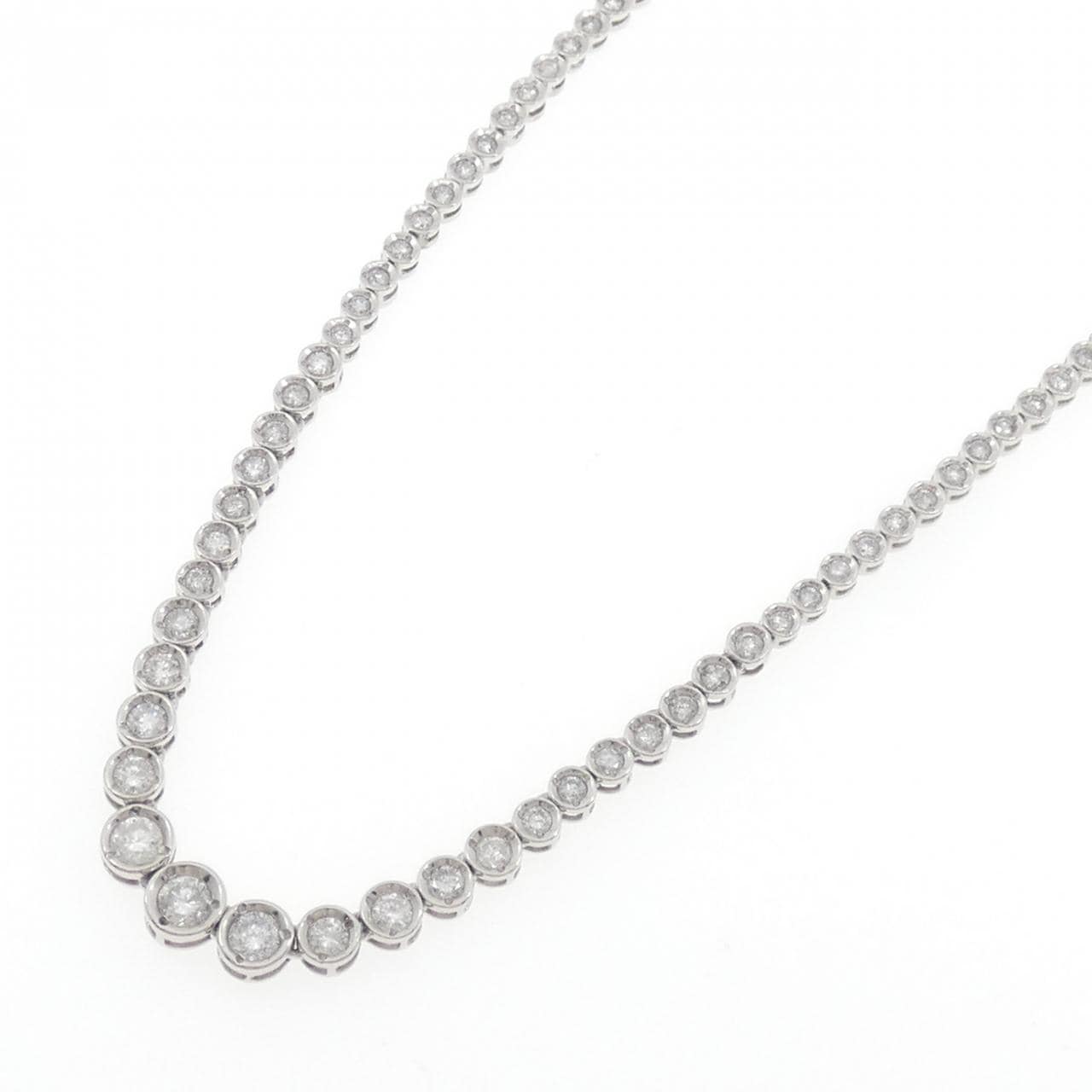 PT900 ダイヤモンド ネックレス