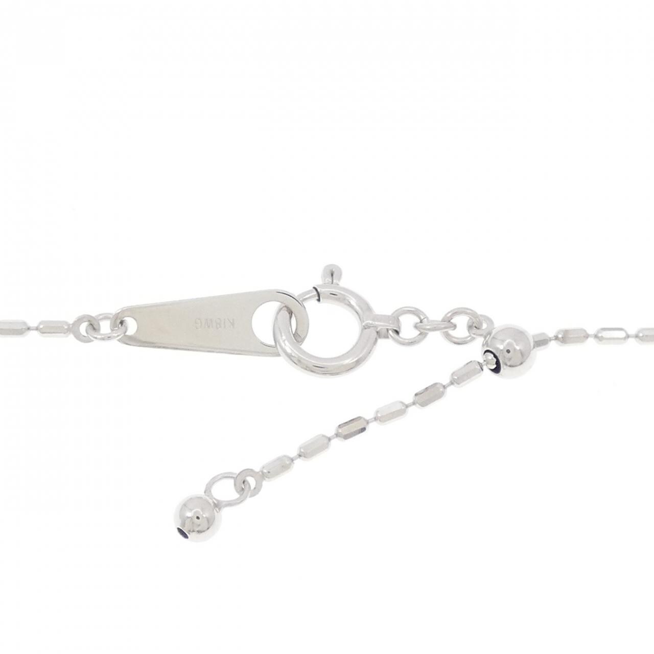 K18WG ダイヤモンド ネックレス 0.28CT