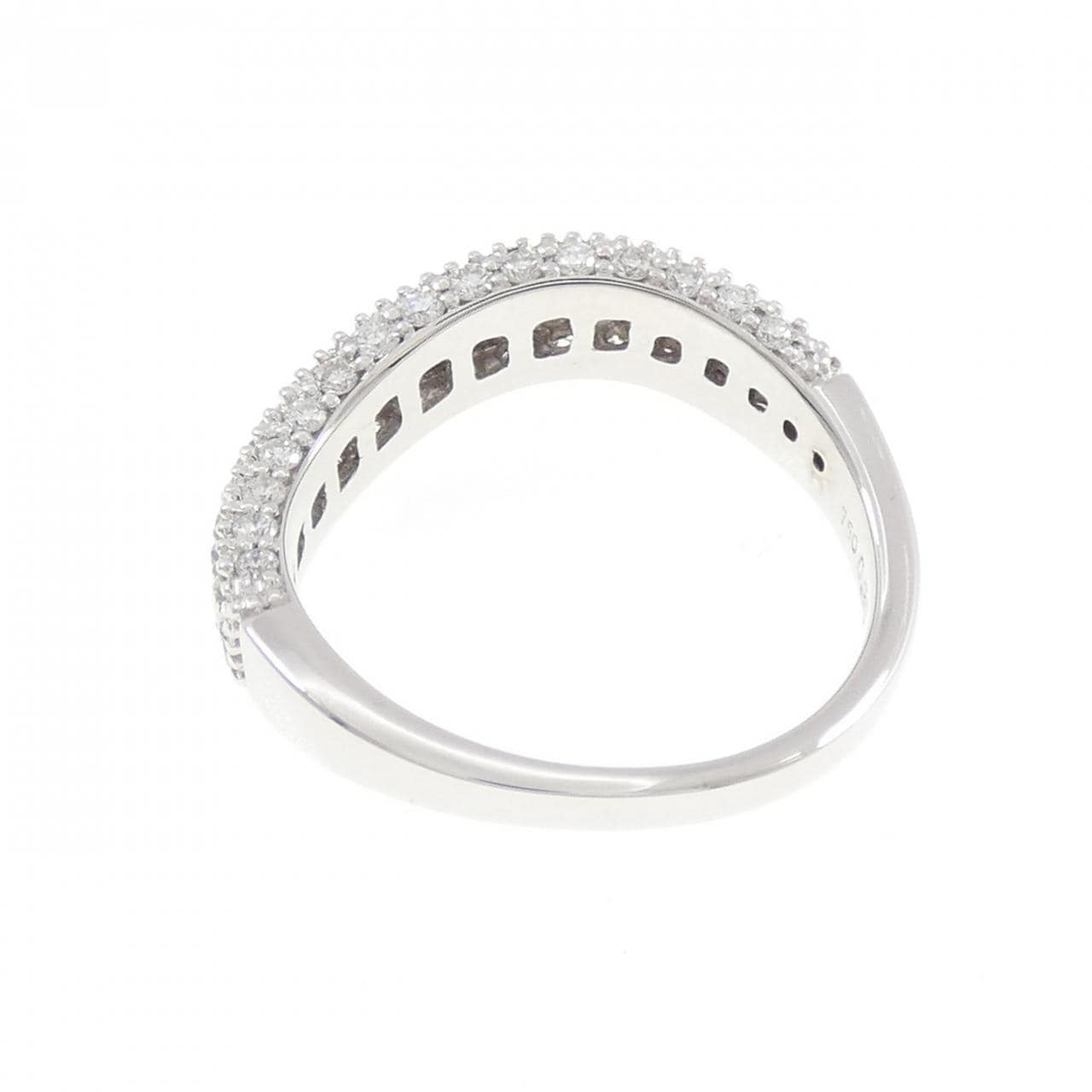 750WG ダイヤモンド リング 0.90CT