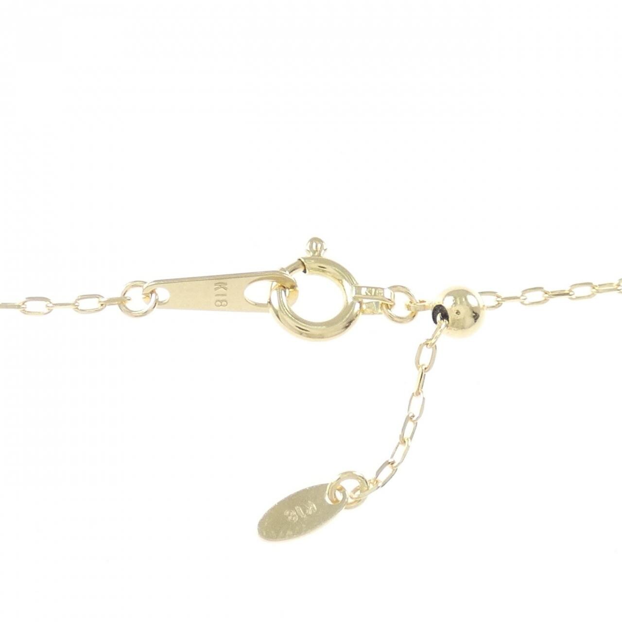K18YG ダイヤモンド ネックレス 0.14CT