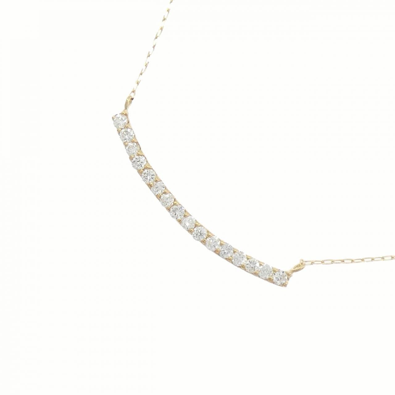 【リメイク】K18YG ダイヤモンド ネックレス 0.20CT
