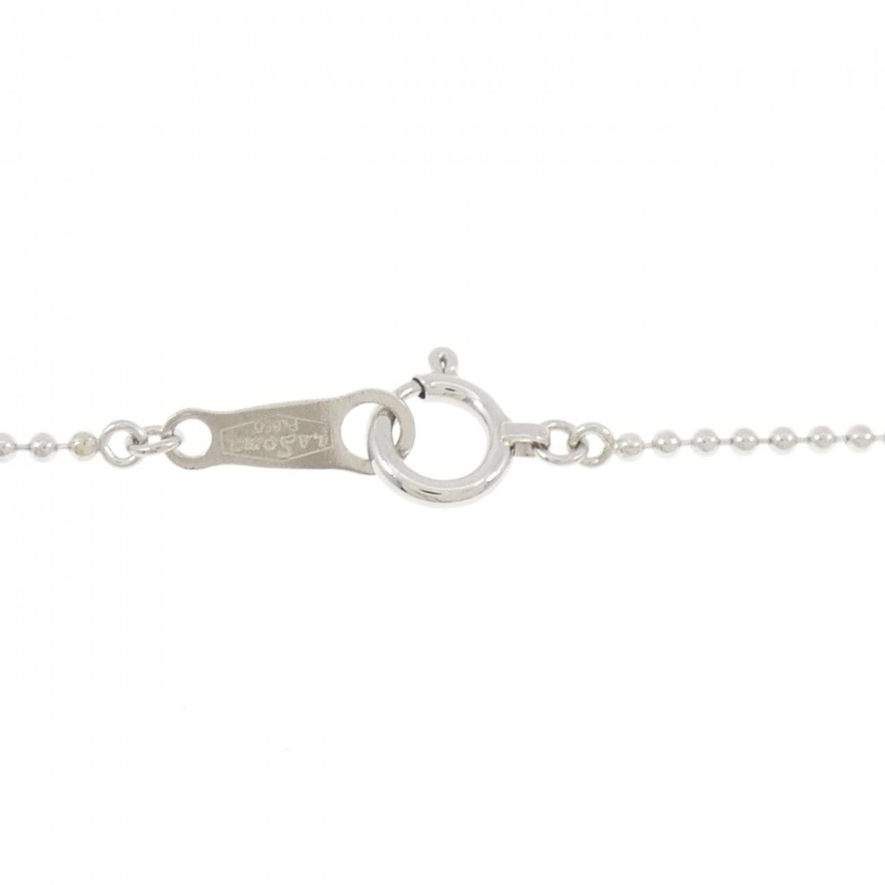 PT900/PT850 ハート ルビー ネックレス 0.59CT