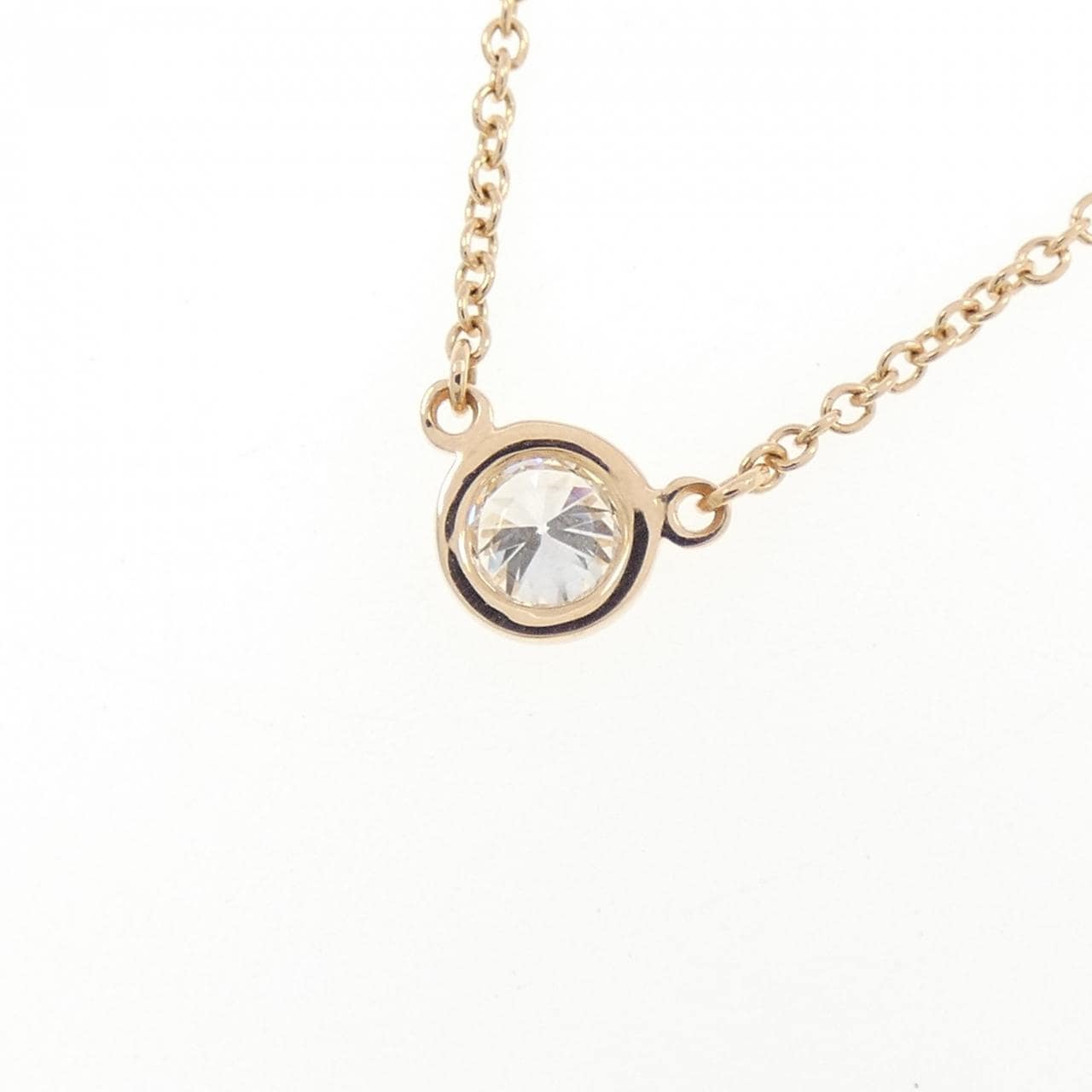 ティファニー バイザヤード ネックレス 0.19CT E IF 3EXT