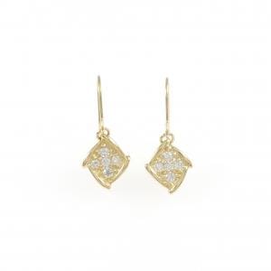 K18YG ダイヤモンド ピアス 0.10CT