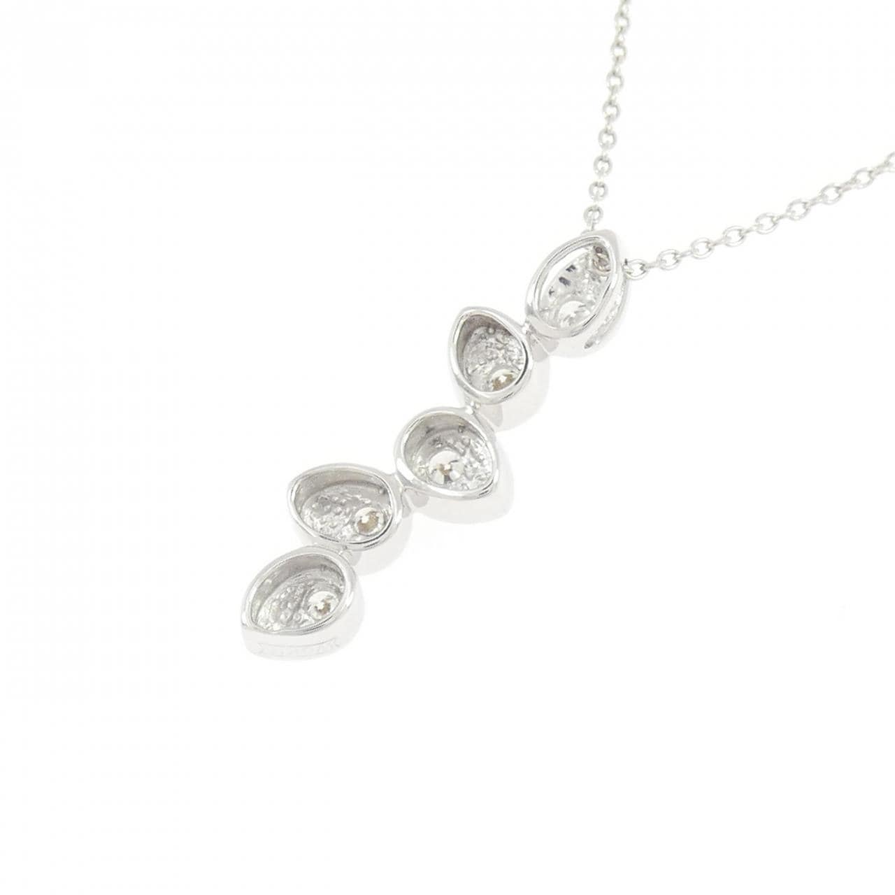 K18WG ダイヤモンド ネックレス 0.20CT