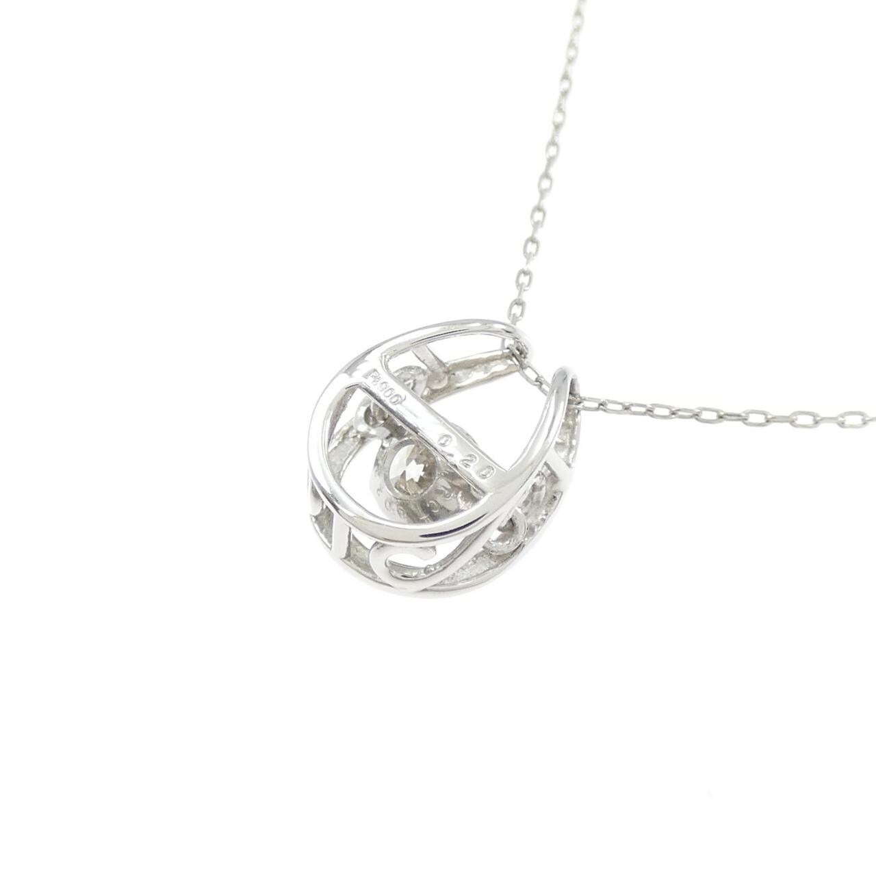 PT900/PT850 ダイヤモンド ネックレス 0.20CT