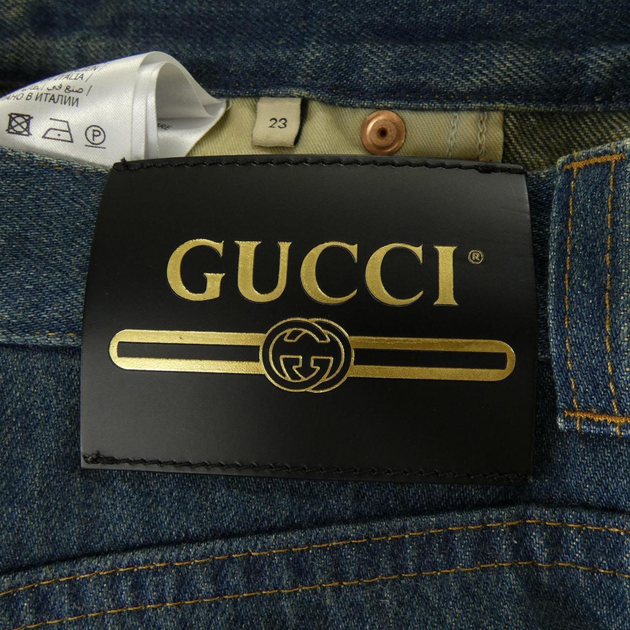 グッチ GUCCI ストレートレッグ デニムパンツ 666799 XDBQT ジーンズ