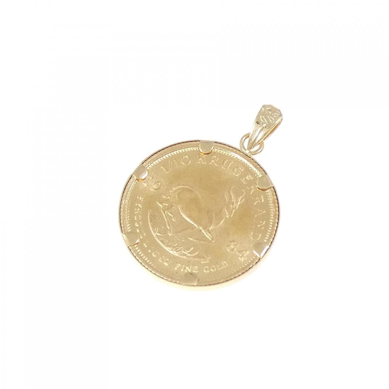 K18YG (框) 硬幣吊墜
